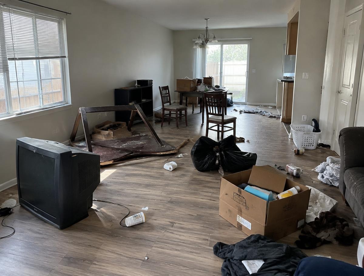 Rental property turnover — before