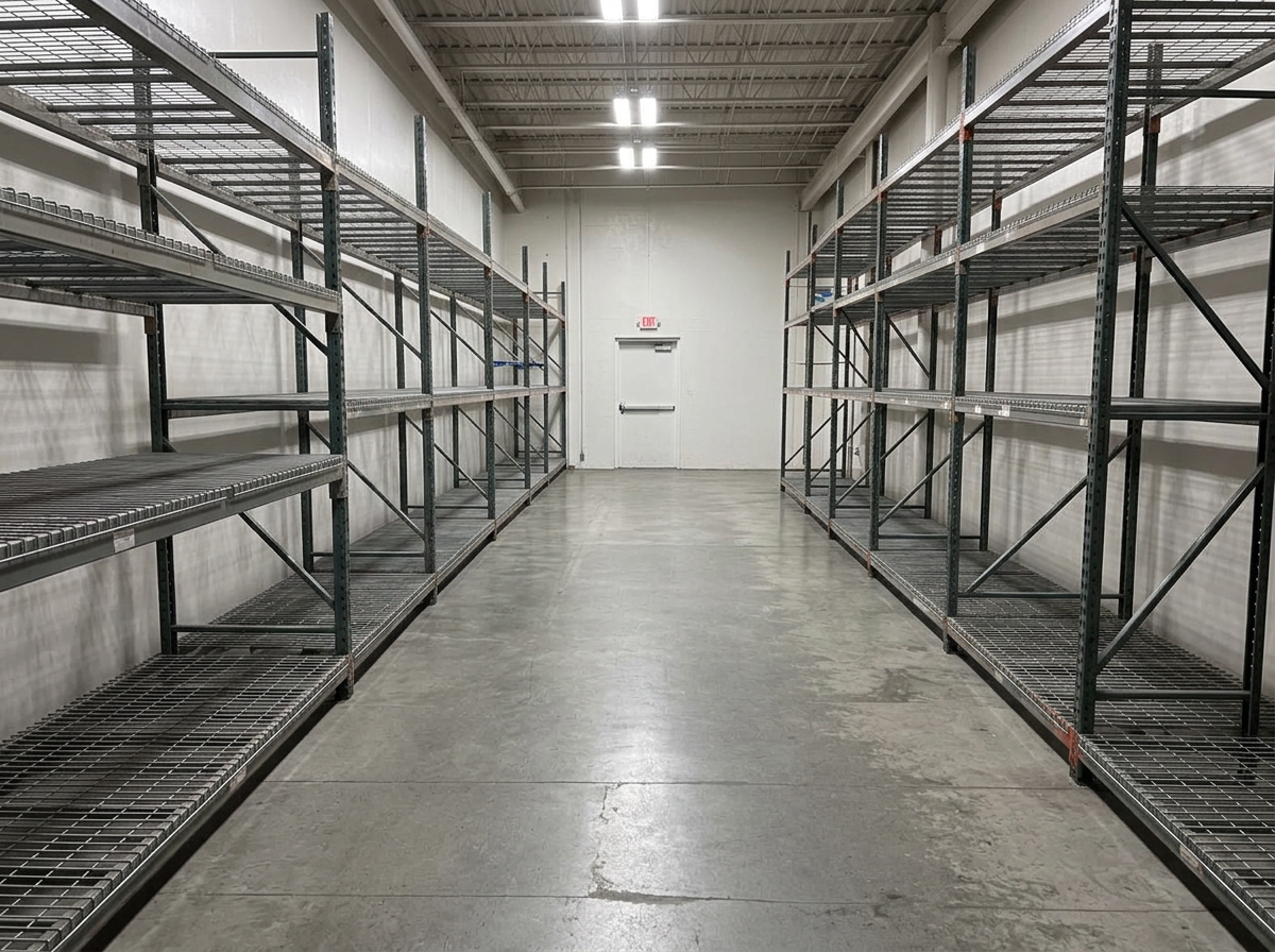 Commercial storage room — after